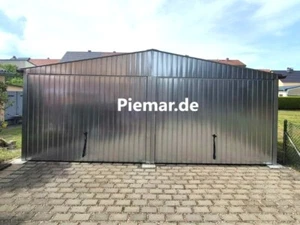 Blechgarage 6x7x2,65m Satteldach Lager Fertiggarage Halle | inkl. Aufbau | 28597 - Bild 1 von 5