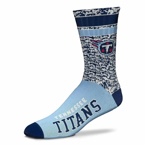 New! Tennessee Titans NFL Retro Deuce Light Blue Crew Socks 2 Sizes Available Cover