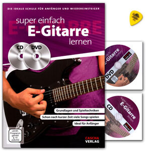 Super einfach E-Gitarre lernen - Gitarrenschule mit CD, DVD und Dunlop Plek