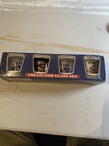 Dale Earnhardt #3 NASCAR Hunter Shot Glass Set of 4 different NEW IN BOX Cover