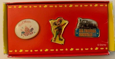 TDL Disney Japan Tokyo Disneyland Big Thunder Mountain Railroad 1998 Pin Set - Image 1 of 2