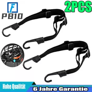 2X Motorrad Gepäckträger Gummispanner Expander mit Haken Verstellbar Elastische - Bild 1 von 10