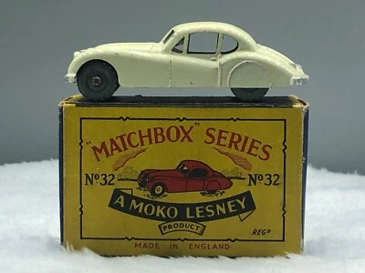 Matchbox Lesney No.32A Jaguar XK 120 Coupe 1957,G.P.W,N,Mint boxed all original - Image 1 of 4