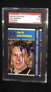 JACK JOHNSON SIGNED 2005/06 MICHIGAN WOLVERINES TEAM ISSUED CARD SGC AUTHENTIC - Picture 1 of 1