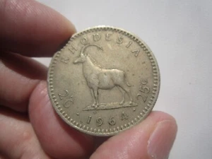 Rodesia 1964 2 1/2 chelines = 25 centavos - Imagen 1 de 3