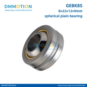 GEBK8S rodamiento esférico liso radial cojinete ojo de pez autolubricación - Imagen 1 de 3