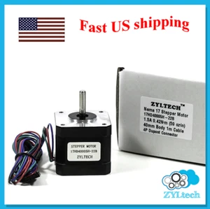 Motor paso a paso Zyltech Nema17 1.5 A 0.42 Nm 59 ozin - Imagen 1 de 1