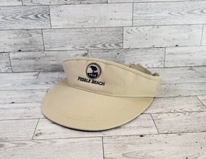 Pebble Beach 1919 Golf Visor Adjustable Ahead Headgear Tan - Picture 1 of 9