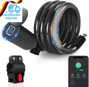 Elektronisches Kabelschloss, Elinksmart Fahrradschloss Fingerabdruck Mit Fingera - Bild 1 von 12