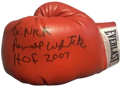 Pernell Whitaker Auto Signed Extra Inscription Boxing Glove JSA Certified - Image 1 of 3