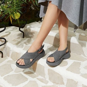 NEU Vivaia AdaptAll Kara Sportsandale Plateau Slingback grau Größe US 7 neu ohne Karton - Bild 1 von 10