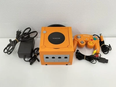 Z437 Nintendo GameCube Consola Naranja GC DOL-001 Controller SET Japón USADO - Imagen 1 de 4
