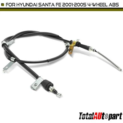 Cable de freno de estacionamiento para conductor trasero izquierdo ABS de 4 ruedas Hyundai Santa Fe 2001-2005 Foto 1 de 4