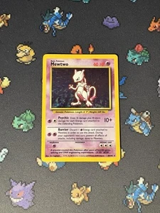 Cartas Pokémon Mewtwo 10/102 Holo Raro Conjunto Base WOTC - (MP) - Imagen 1 de 7