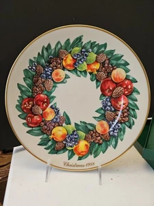 Lenox Colonial Christmas 1988 Wreath Plate 8th Limited Edition Delaware USA - Picture 1 of 7