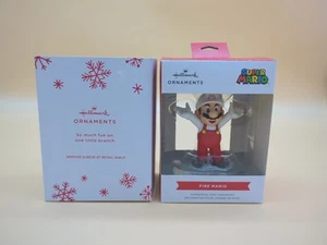 Hallmark Mario Super Mario Brothers Christmas Ornament Nintendo Fire Mario 2024 - Picture 1 of 4