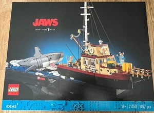 LEGO Ideas: Der Weiße Hai 21350 JAWS mit originaler Anleitung und Karton (OVP) - Bild 1 von 4