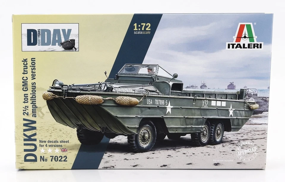 1/72 ITALERI - GMC - DUKW TRUCK BOAT ANFIBIO MILITARY 1944 IT7022 - Immagine 1 di 1