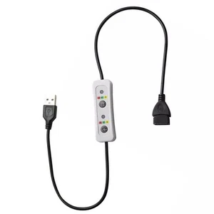 USB Timer Switch Extension Cable 5V DC Power Supply 60cm Timer Cord Controller - Picture 1 of 9