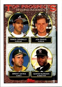 Ramon Caraballo 1993 Prospects Second Basemen Topps 451 1993 Baseball Card - Picture 1 of 2