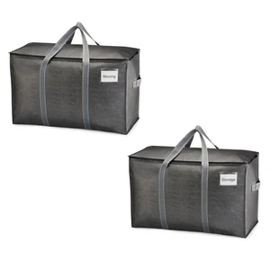 Paquete de 2 bolsas de mudanza, de alta resistencia, alternativas de cajas de mudanza, soporte de almacenamiento de embalaje... - Imagen 1 de 7