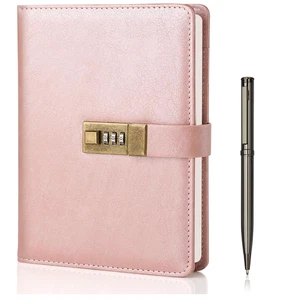 WEMATE – Journal Intime Code, A5 Tagebuch mit Schloss, 240 Seiten, Roségold - Bild 1 von 7