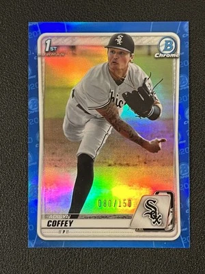 Adisyn Coffey 2020 Bowman Chrome Blue Refractor /150 BD-87 1st White Sox - Image 1 of 2