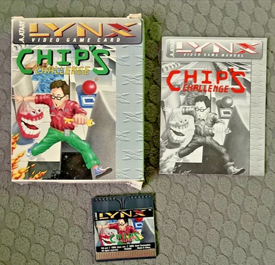 Chip's Challenge (Atari Lynx) Game - Box, Manual & Game - Authentic - Image 1 of 4