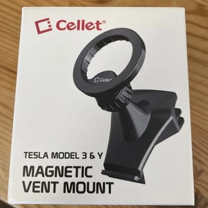 Tesla Model 3 & Tesla Y Magnetic Cell Phone Holder Mount - Car Air Vent Mount - Picture 1 of 4
