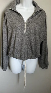 Vuori Sweatshirt Womens Small Gray Long Sleeve 1/2 Zip Mock Neck Pullover - Picture 1 of 11