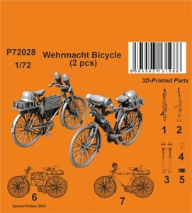 Bicicleta CMK 129-P72028 - 1:72 Wehrmacht (2 piezas) - Nueva - Imagen 1 de 1