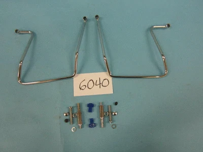 Chrome Saddlebag Supports #6040 Harley Davidson Dyna Wide Glide 1993-1995 - Image 1 of 2