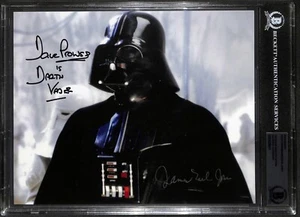 Signed Star Wars ESB Darth Vader David Prowse James Earl Jones 8x10 Photo BAS - Picture 1 of 3