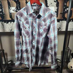 Men's Roper Cowboy Full Button Down shirt - Sz L - Picture 1 of 5