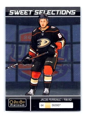 2023 O-Pee-Chee Platinum #SS-3 Jacob Perreault Sweet Selections Ducks - Image 1 of 2