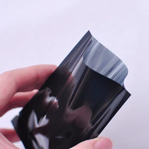 100 pz sacchetti campione in alluminio nero Mylar sigillabili termicamente ~ 4x6 pollici dimensioni esterne - Foto 1 di 5