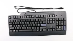 Lenovo D30 N3310 N4610 Câblée USB Clavier US Noir 54Y9400 - Photo 1/2
