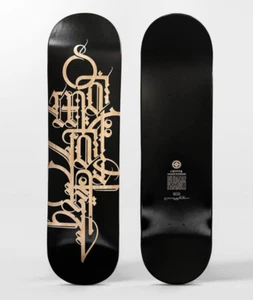 NEW - CRYPTIK SAMADHI SKATE DECK -- NERO -- EDIZIONE DI 50 -- Firmato e Numerato - Foto 1 di 3