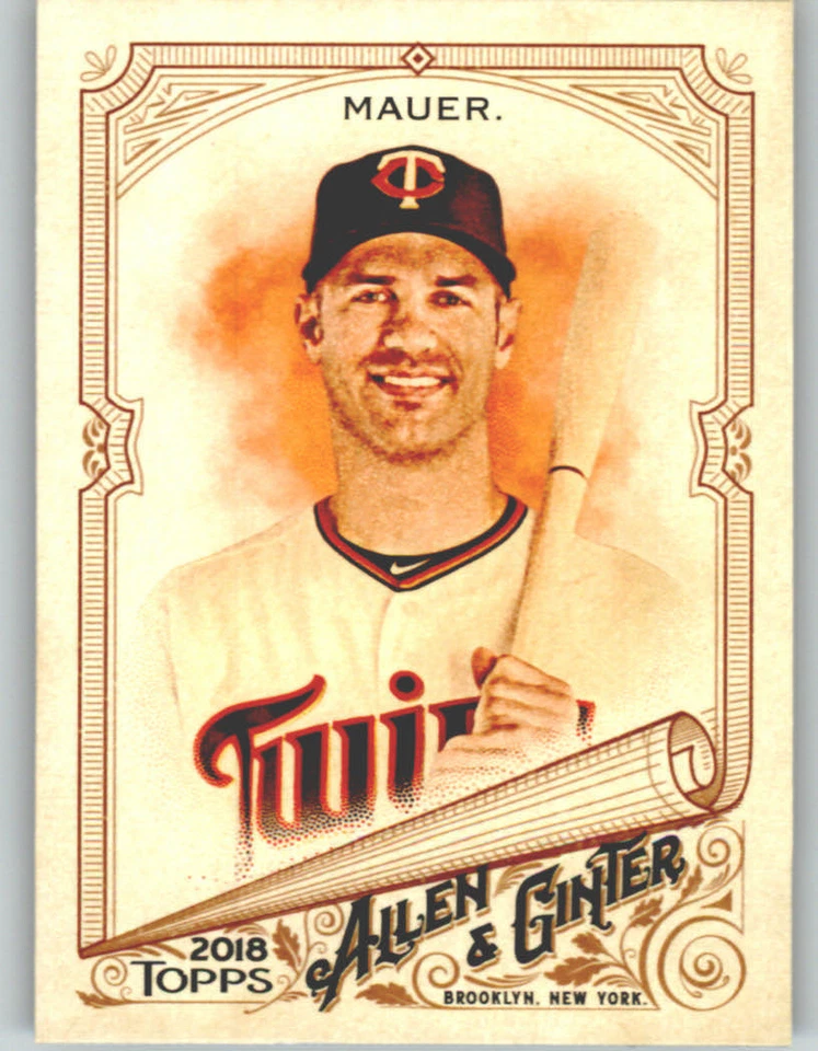 Joe Mauer 2018 Topps Allen & Ginter SP Short-Print Twins #306 - Image 1 of 1