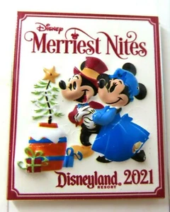 Disney Pin DLR Mickey & Minnie Merriest Nites 2021 - Picture 1 of 4