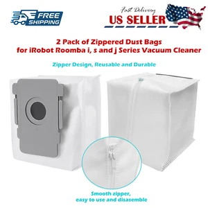 2x Bolsas antipolvo reutilizables con cremallera para iRobot Roomba i1 i3 i3+ i4 i6+ i7 i7+ i8+ s9 - Imagen 1 de 5