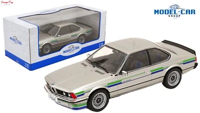 BMW Alpina B7 Turbo Silver Model Car Group 1/18 - Image 1 of 4