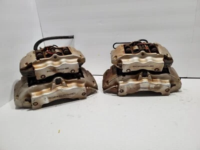 Juego de pinzas de freno delanteras y traseras de 6 pistones Porsche Cayenne S Brembo 18ZL 18ZR 04-10 Foto 1 de 4