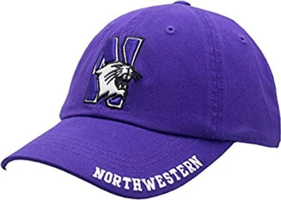 Sombrero trasero ajustable con logotipo de gato Northwestern N púrpura Foto 1 de 4
