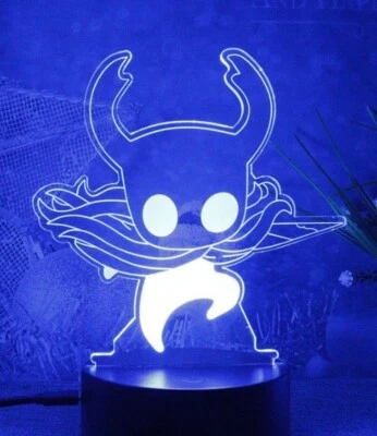 Hollow Knight 3D Night Light, Illusion DIY Engraved Acrylic LED(16-color-remote) - Image 1 of 4