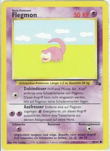 Pokemon Card TCG Trading Card Game Fossil No. 55/62 Slowpoke German - Picture 1 of 1