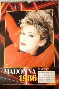 MADONNA CALENDAR 1986/2025   dates match 2025.  Missing front cover but original - Picture 1 of 11