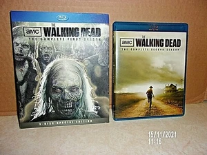 BLU-RAY DISC" THE WALKING DEAD THE COMPLETE 1ST & 2ND SEASONS " 7 DISC'S IN ALL - Picture 1 of 5