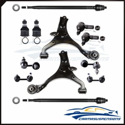 For 2003 - 2005 Honda Civic Part 12 Tie Rod Sway Bar Control Arm Ball Joint Kit - Image 1 of 4