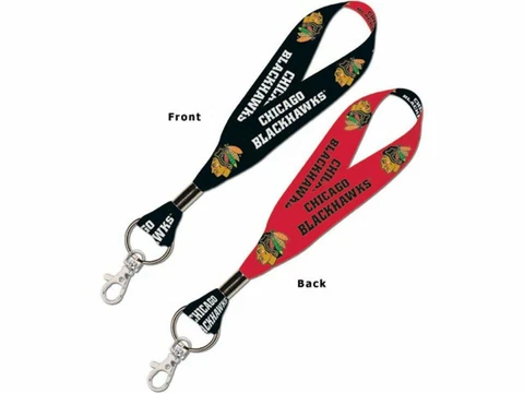 Chicago Blackhawks 1 Inch Key Strap (NEW) Key Chain Keychain ID NHL Lanyard Cover